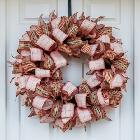 Fall/Autumn Season Ribbon Wreath